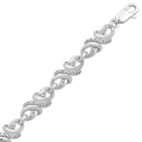 Pre-Owned Kay 1/10ct tw Round-cut Diamond Bracelet in Sterling Silver