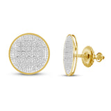 Pre-Owned Kay 1/6ct tw Round-cut Diamond Earrings in 10K Yellow Gold