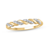 Pre-Owned Kay 1/15ct tw Lab-Created Diamond Anniversary Band in 10K Yellow Gold