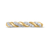 Pre-Owned Kay 1/15ct tw Lab-Created Diamond Anniversary Band in 10K Yellow Gold