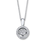 Pre-Owned Kay 1/3ct Diamond Unstoppable Love Necklace in 10K White Gold