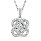 Pre-Owned Kay 1/10 ct Diamond Center of Me Necklace in Sterling Silver