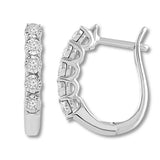 Pre-Owned Kay 1/10ct Diamond Huggie Earrings in Sterling Silver