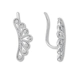 Pre-Owned Kay 1/15ct tw Diamond Emmy London Ear Climbers in Sterling Silver