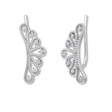 Pre-Owned Kay 1/15ct tw Diamond Emmy London Ear Climbers in Sterling Silver