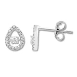 Pre-Owned Kay 1/8ct tw Round-cut Diamond Earrings in 10k White Gold