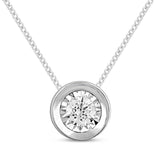 Pre-Owned Kay 1/6ct Diamond Pendant Necklace in 10k White Gold