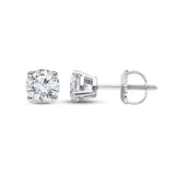 Pre-Owned Kay 3/4ct tw Lab-Created Diamond Solitaire Stud Earrings in 10k White Gold