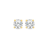 Pre-Owned Kay 1/2ct Round-cut Diamond Stud Earrings in 14k Yellow Gold