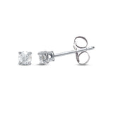 Pre-Owned Kay 1/2ct tw Round-cut Diamond Stud Earrings in 14k White Gold