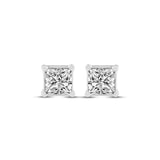 Pre-Owned Kay 1/2ct tw Princess-cut Diamond Earrings in 14k White Gold