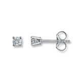 Pre-Owned Jared 1/5ct Diamond Solitaire Stud Earrings in 14k White Gold