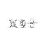 Pre-Owned Kay 1/8ct tw Diamond Solitaire Earrings in Sterling Silver