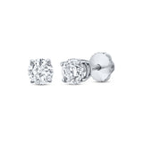 Pre-Owned Kay 7/8ct tw Diamond Solitaire Stud Earrings in 14K White Gold