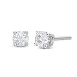 Pre-Owned Kay 1/4ct tw Diamond Solitaire Stud Earrings in 14K White Gold