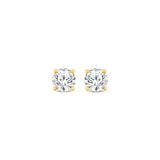 Pre-Owned Kay 1/10ct Diamond Solitaire Earrings in 14k Yellow Gold