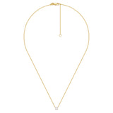 Lab Created 0.25ct Diamond Pendant Necklace in 18k Gold Vermeil