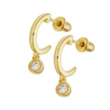 Grace 18k Gold Vermeil Lab-Created Diamond Drop Earrings