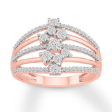 Pre-owned Kay 1/4ct tw Round-cut Diamond Ring in 10k Rose Gold