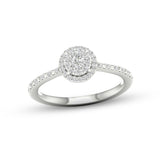 Pre-Owned Kay 1/5ct tw Round-cut Diamond Ring in Sterling Silver