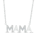 Pre-Owned Kay 1/15ct tw Diamond Mama Necklace in Sterling Silver