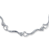 Pre-Owned Kay Diamond Accent Bracelet in 10K White Gold