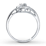 Pre-Owned Kay Diamond Accents Heart Ring in 10K White Gold