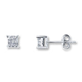 Pre-Owned Kay 1/5ct tw Diamond Stud Earrings in 10k White Gold