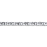 Pre-Owned Kay Silver 1/4ct Round Diamond Baguette Tennis Bracelet