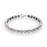 Pre-Owned Kay 1/10ct Diamond Tennis Bracelet in Sterling Silver