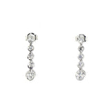 Pre-Owned Kay 1/2ct Diamond Drop Earrings in 14k White Gold