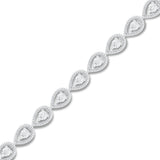 Pre-Owned Kay 1/10ct Diamond Tennis Bracelet in Sterling Silver