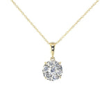 Pre-Owned Jared 1/2ct Diamond Pendant Necklace in 10k Solid Gold