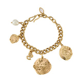 Carmen Charm Bracelet in Antique Gold