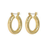 Baby Amalfi Tube Hoops in Gold