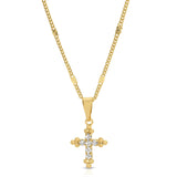 Bali Cross Necklace in Gold