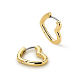 Daryl Heart Earrings in Gold