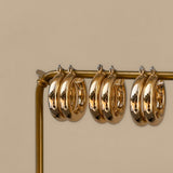 Baby Amalfi Tube Hoops in Gold