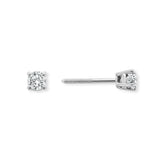 Pre-Owned Kay 1/3ct tw Round-cut Diamond Earrings in 14k White Gold