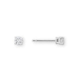 Pre-Owned Kay 1/4ct tw Round Diamond Solitaire Earrings in 14K White Gold