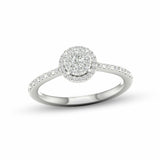 Pre-Owned Kay 1/5ct Round-cut Diamond Ring in Sterling Silver