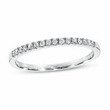 Pre-Owned Kay 1/10ct Round-cut Diamond Ring in 10k White Gold