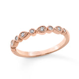 Pre-Owned Kay 1/15 ct tw Round-cut Diamond Wedding Band in 10K Rose Gold