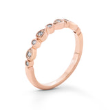 Pre-Owned Kay 1/15 ct tw Round-cut Diamond Wedding Band in 10K Rose Gold