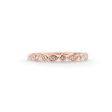 Pre-Owned Kay 1/15 ct tw Round-cut Diamond Wedding Band in 10K Rose Gold