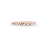 Pre-Owned Kay 1/10ct tw Round-cut Diamond Band in 14k Rose Gold