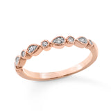 Pre-Owned Kay 1/10ct tw Round-cut Diamond Band in 14k Rose Gold