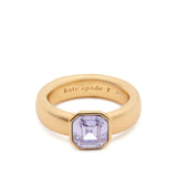 Keep Sparkling Asscher Ring in Light Purple