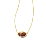 Football Gold Short Pendant Necklace