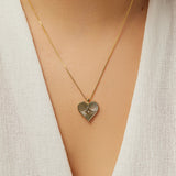 Kalel Gold Heart Necklace